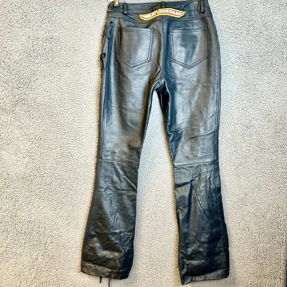 CACTUS JACK Leather Pants Women's Size 4 Flair Travis Scott X Nike Air Jordan